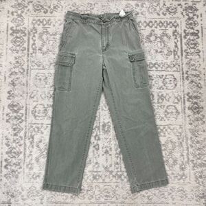 LL Bean Pants Mens Classic Fit Green Cargo Hike Tropic Weight 301315 31x29